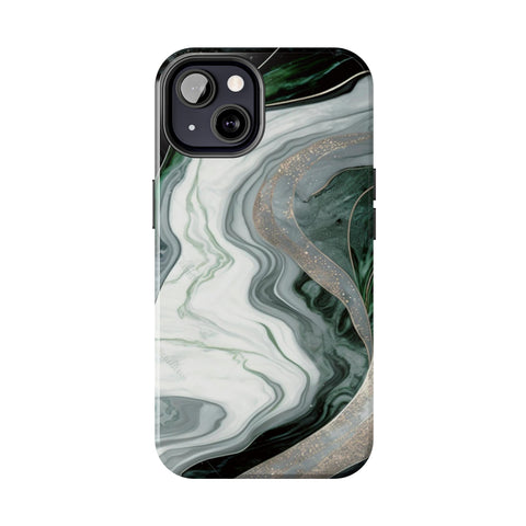 Green Marble - iPhone Tough Cases - phone cases