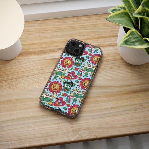 Funny Sunflower Heart - iPhone Clear Cases - phone cases