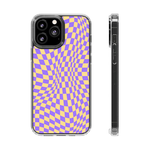 checkerboard - iPhone Clear Cases iPhone 13 Pro Max Without gift packaging - phone cases