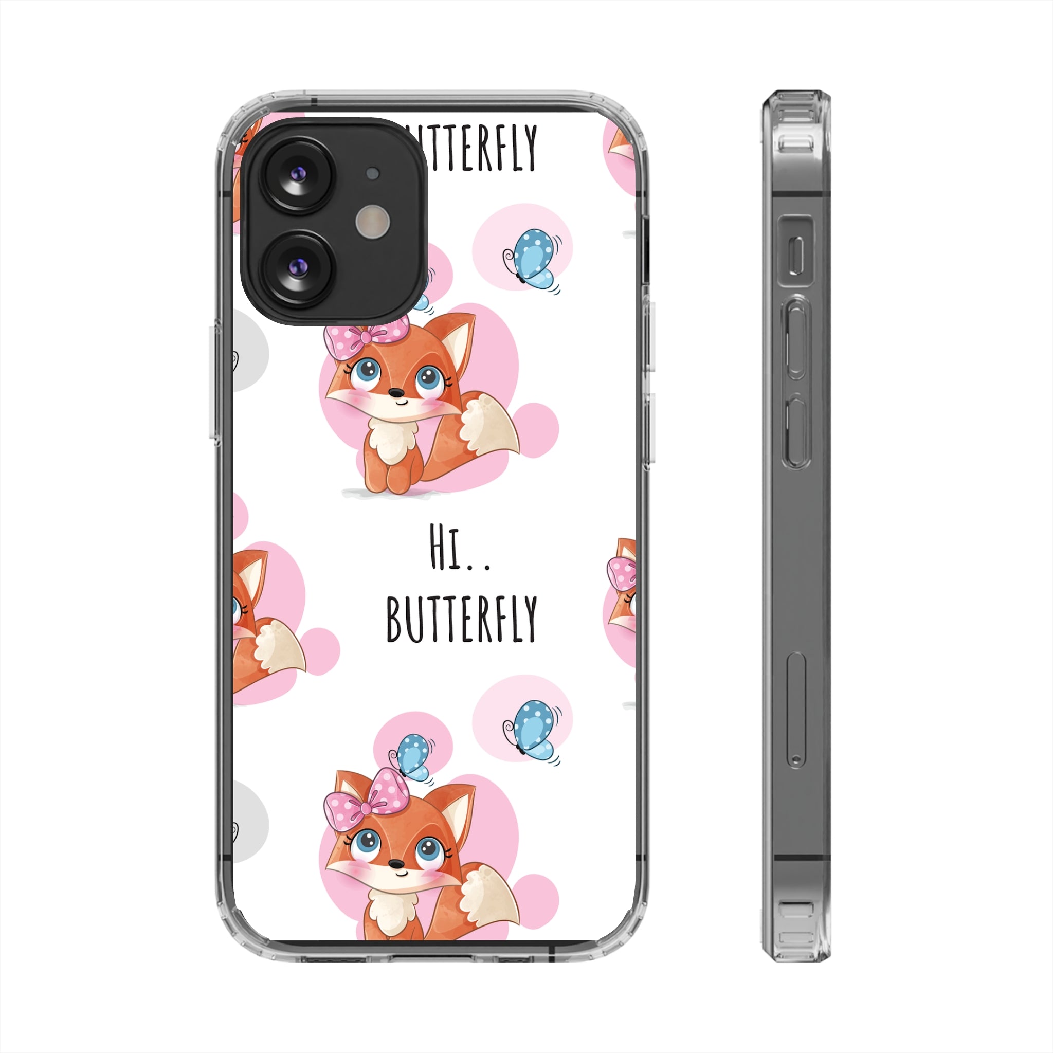 Cute Cat - iPhone Clear Cases iPhone 12 Mini Without gift packaging - phone cases