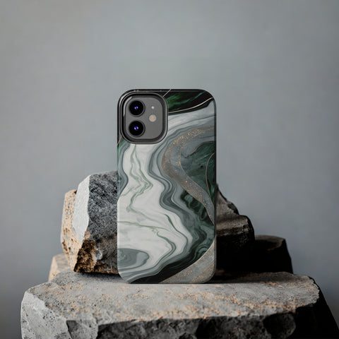 Green Marble - iPhone Tough Cases - phone cases