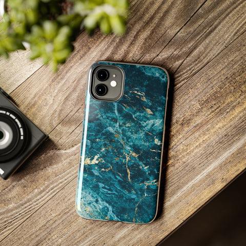 Liquid Blue marble - iPhone Tough Cases - phone cases