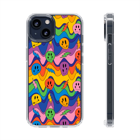 Groovy Smiley - iPhone Clear Cases iPhone 13 Without gift packaging - phone cases