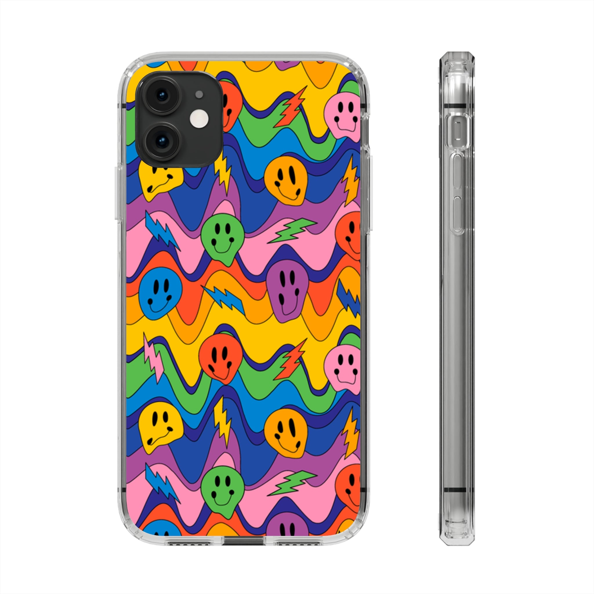 Groovy Smiley - iPhone Clear Cases iPhone 11 Without gift packaging - phone cases