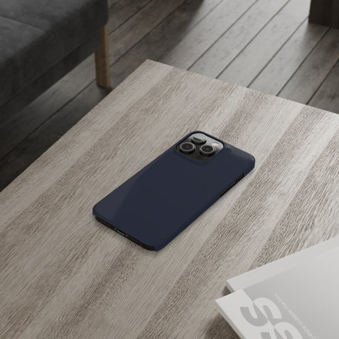 Dark Blue - iPhone Slim Cases - phone cases