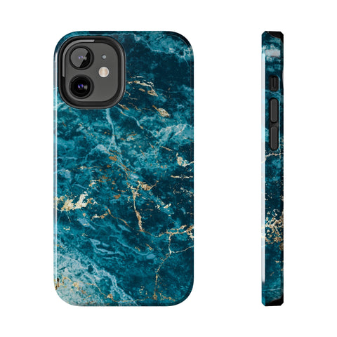 Liquid Blue marble - iPhone Tough Cases iPhone 12 Mini - phone cases