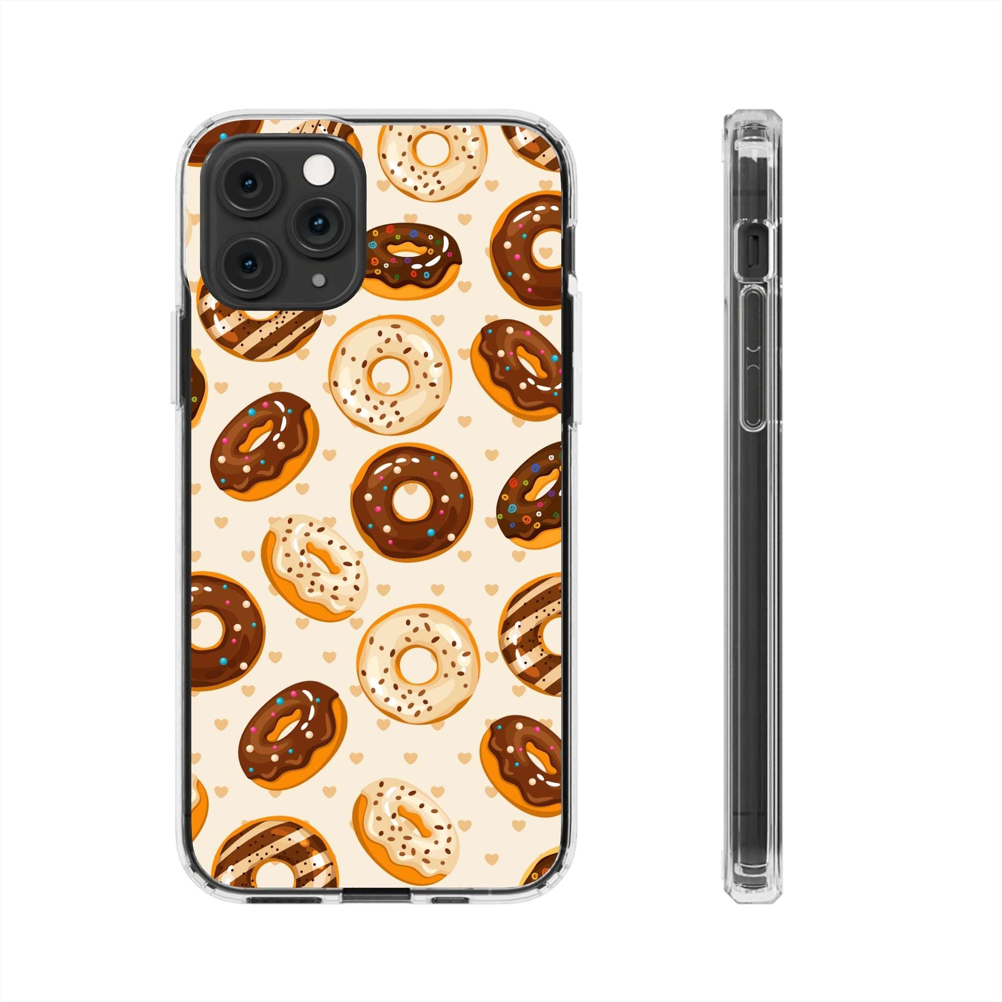 Chocolate Donuts - iPhone Clear Cases iPhone 11 Pro Without gift packaging - phone cases