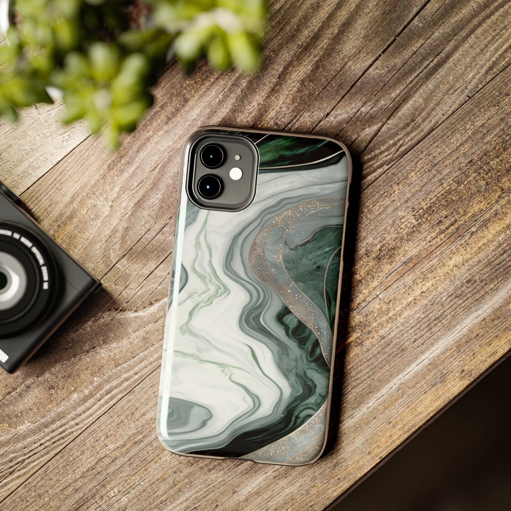 Green Marble - iPhone Tough Cases - phone cases