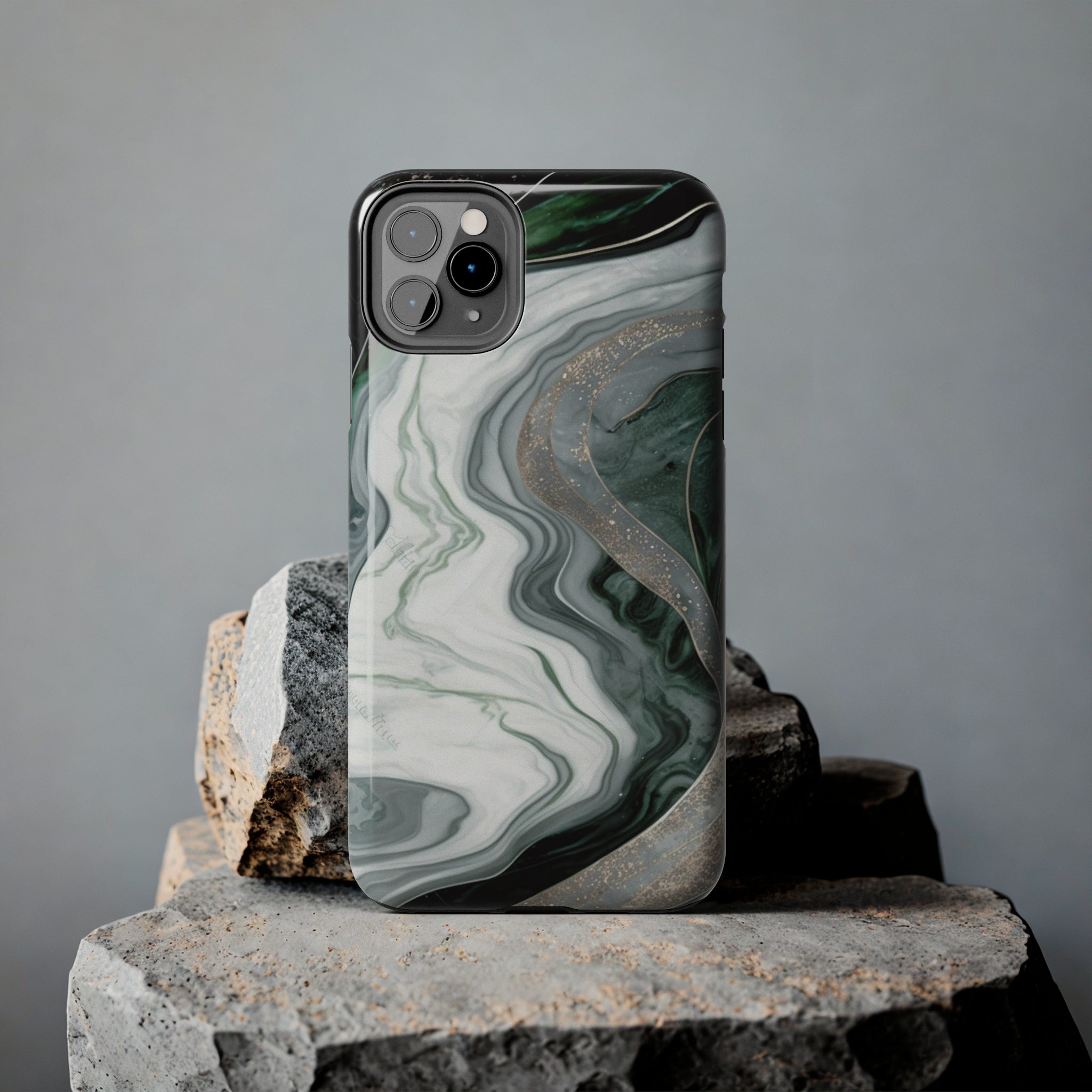 Green Marble - iPhone Tough Cases - phone cases