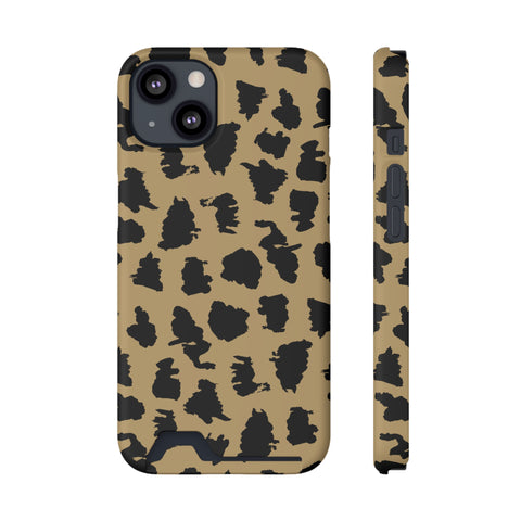 Leopard - Card Holder Cases iPhone 13 Matte Without gift packaging - phone cases