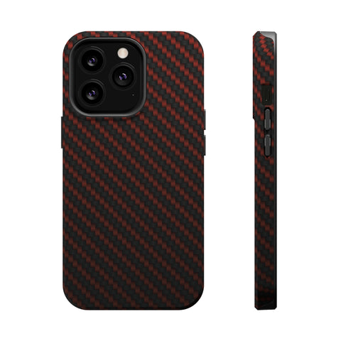 Red carbon fiber - MagSafe Cases iPhone 13 Pro Matte - phone cases