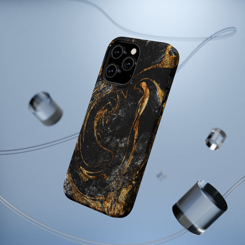 Golden Liquid Marble - MagSafe Cases - phone cases