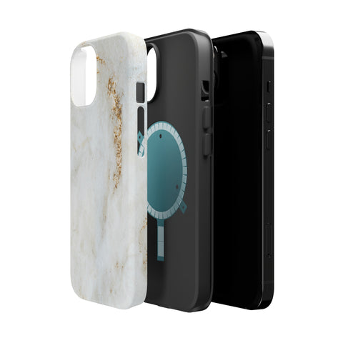 White Golden Marble - MagSafe Cases - phone cases