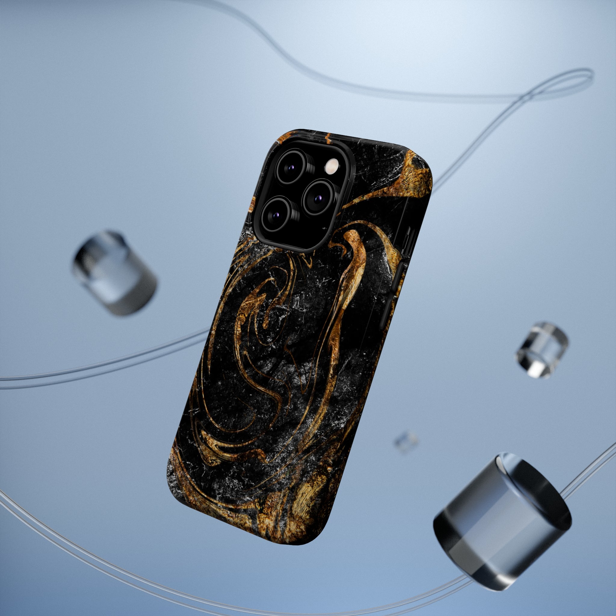 Golden Liquid Marble - MagSafe Cases - phone cases