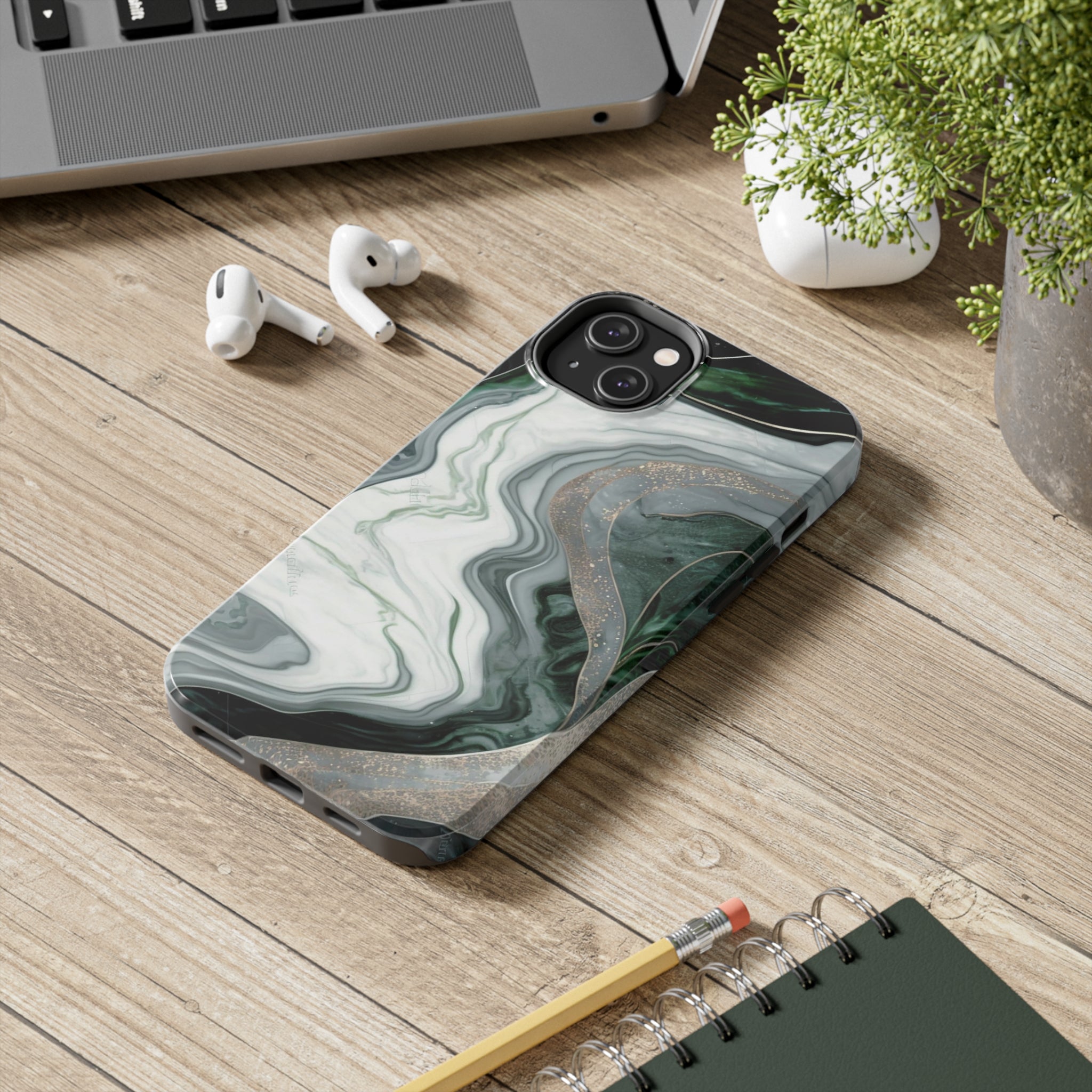 Green Marble - iPhone Tough Cases - phone cases