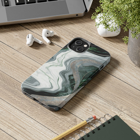 Green Marble - iPhone Tough Cases - phone cases