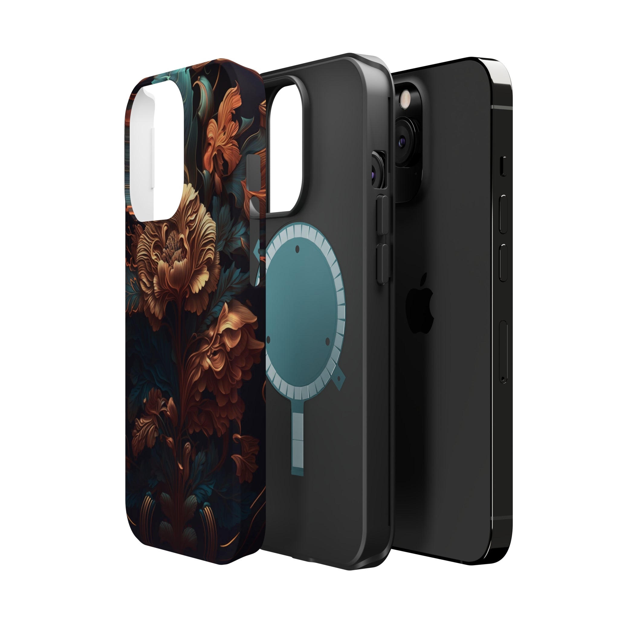 Dark floral - MagSafe Cases - phone cases