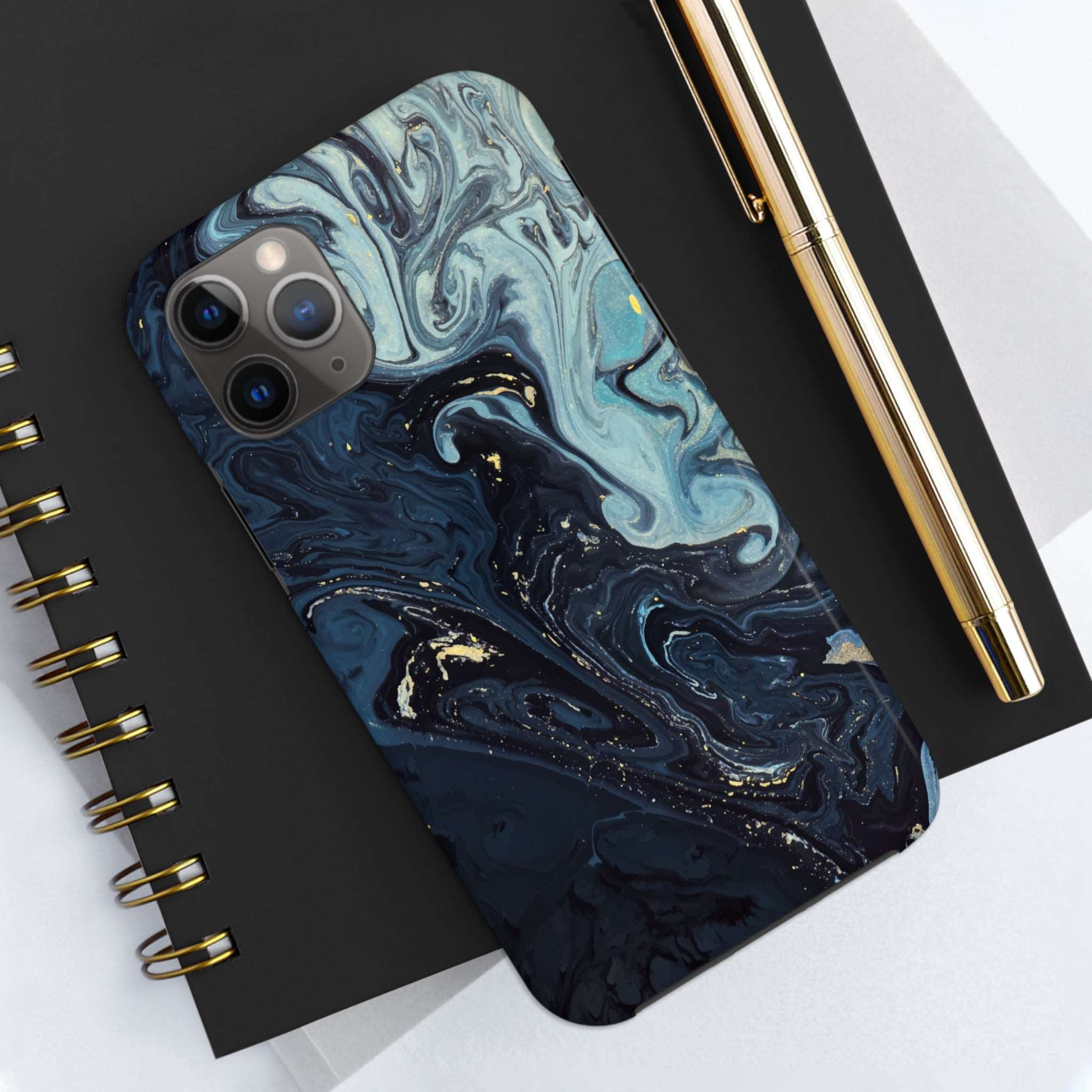 Blue liquid - iPhone Tough Cases - phone cases