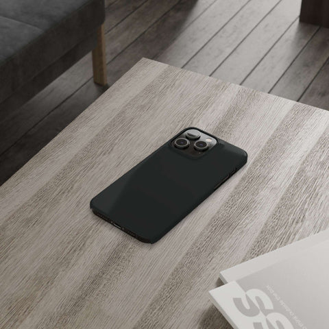 Coal Black - iPhone Slim Cases - phone cases