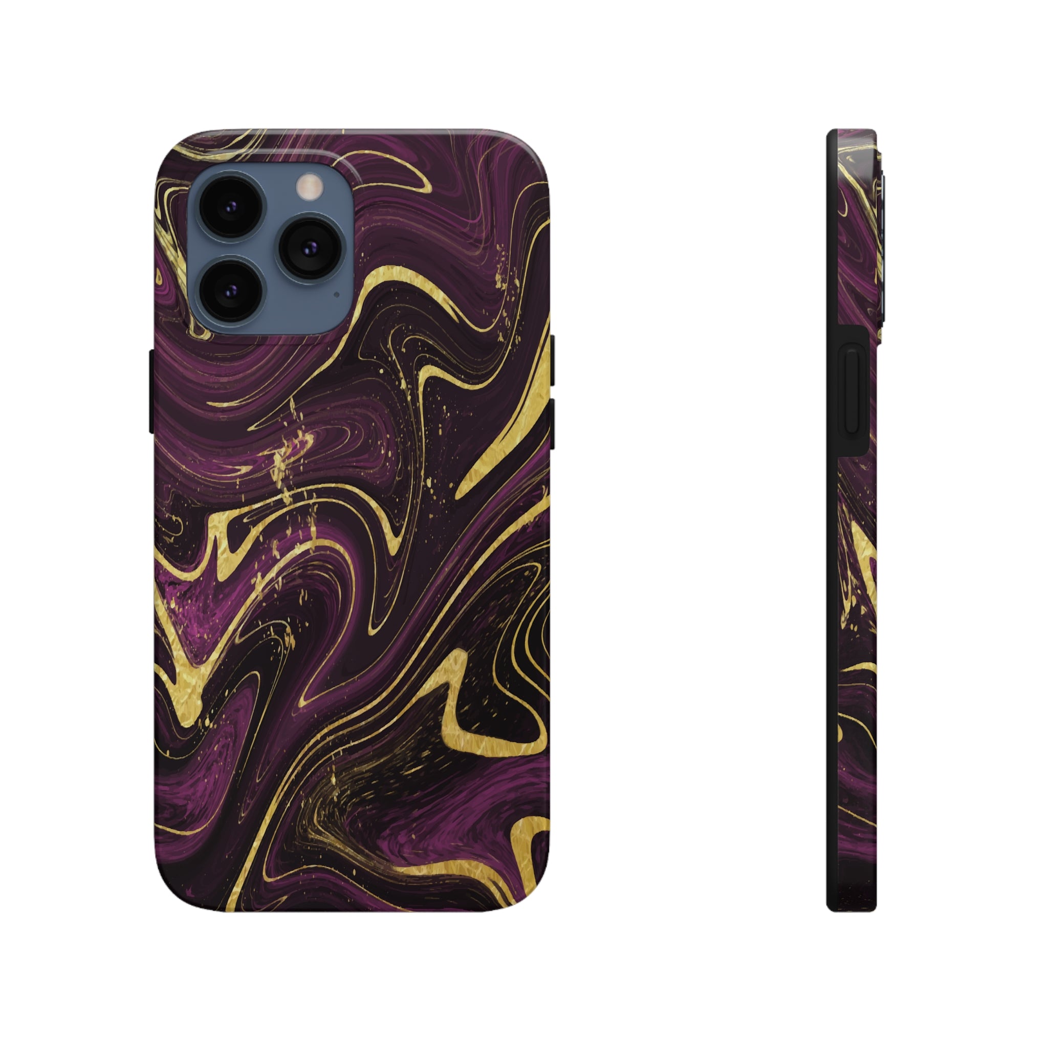 Golden liquid marble - iPhone Tough Cases iPhone 13 Pro Max - phone cases