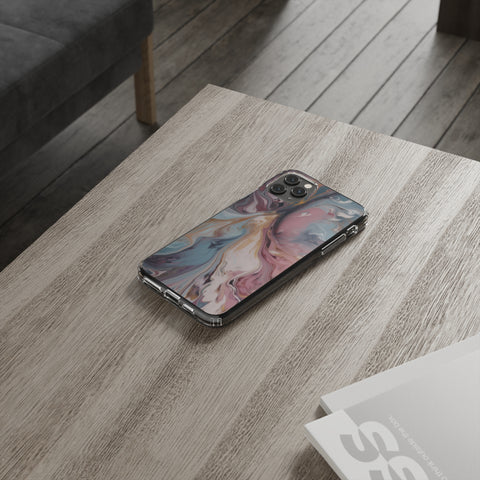 Liquid colored marble - iPhone Clear Cases - phone cases