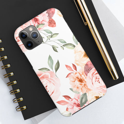 Vintage Floral - iPhone Tough Cases - phone cases