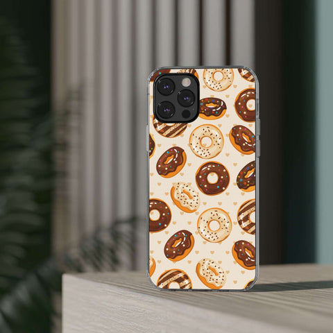 Chocolate Donuts - iPhone Clear Cases - phone cases