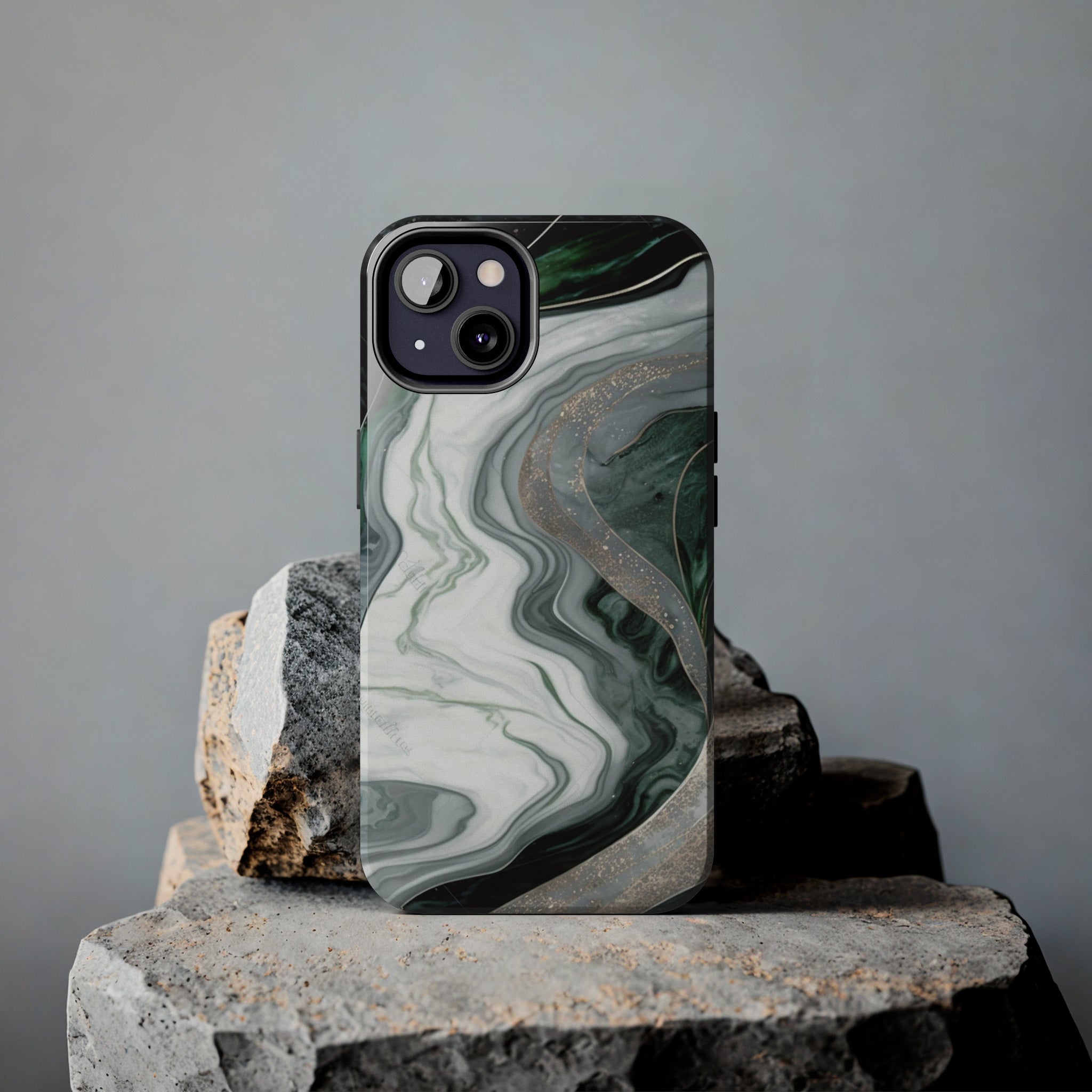 Green Marble - iPhone Tough Cases - phone cases