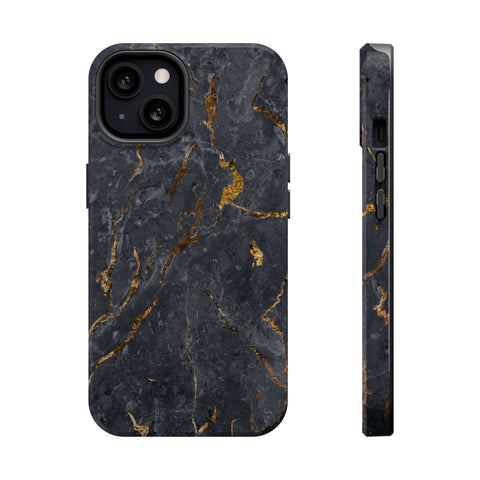 Black Golden Marble - MagSafe Cases - phone cases