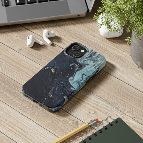 Blue liquid - iPhone Tough Cases - phone cases