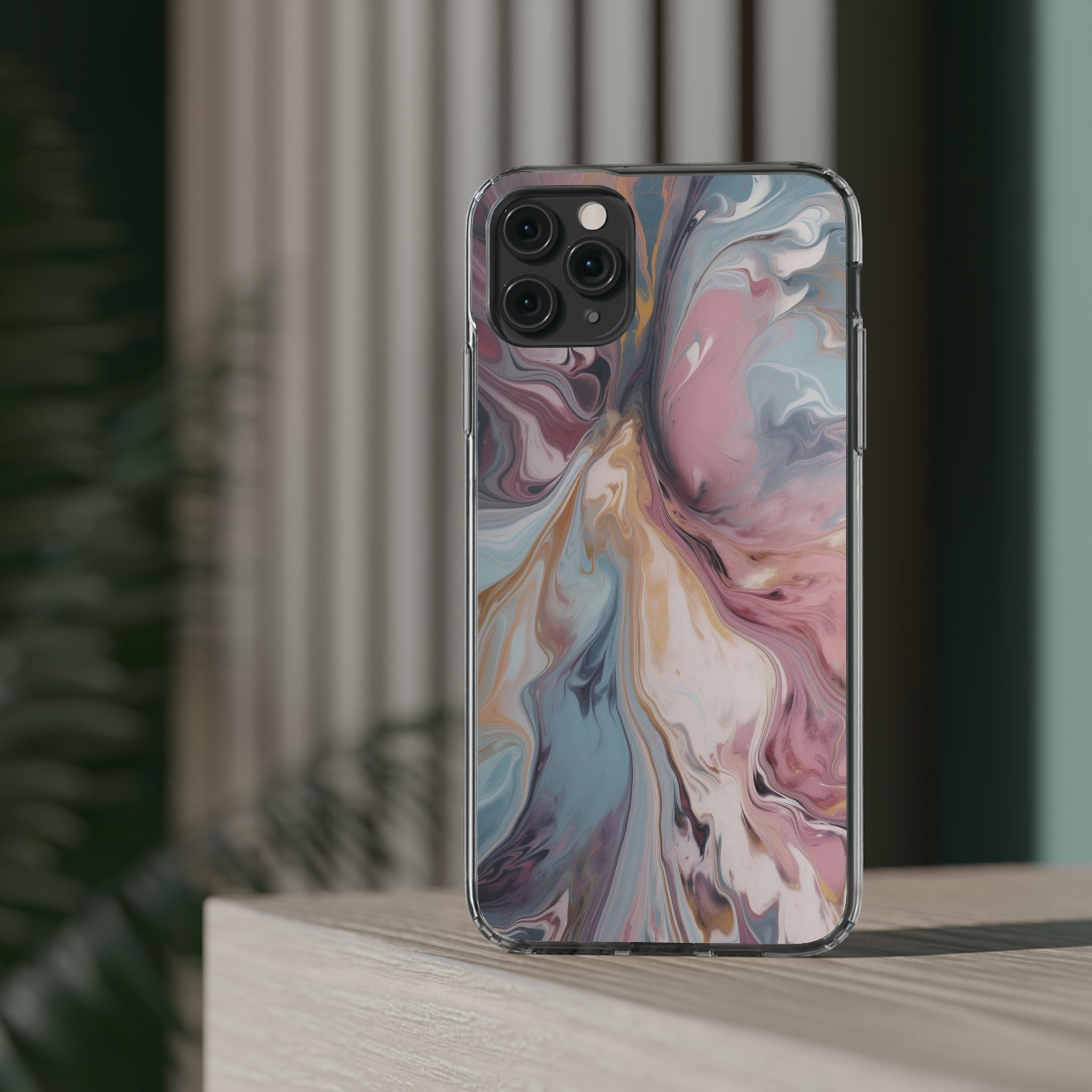 Liquid colored marble - iPhone Clear Cases - phone cases