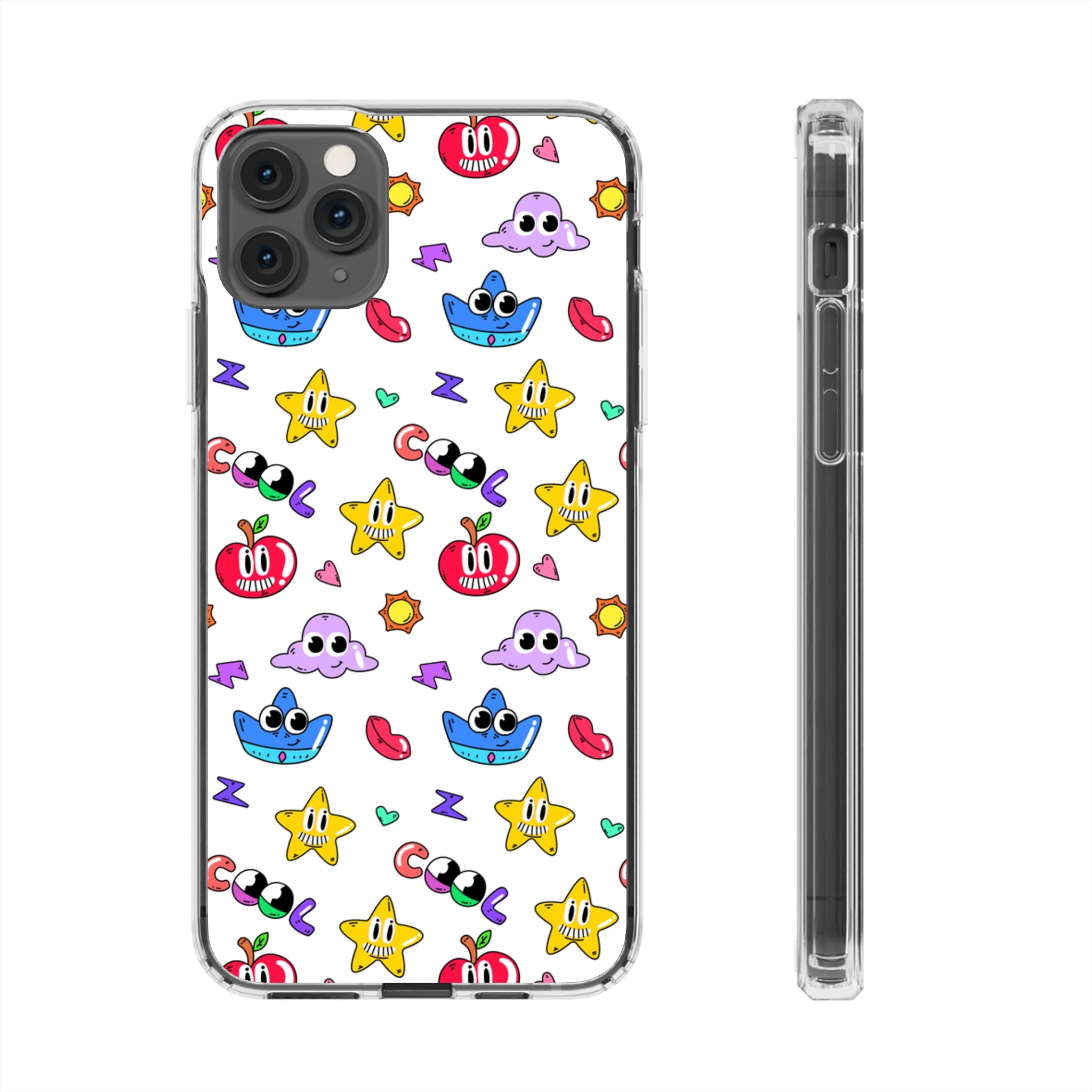 Mix Cartoon - iPhone Clear Cases iPhone 11 Pro Max Without gift packaging - phone cases