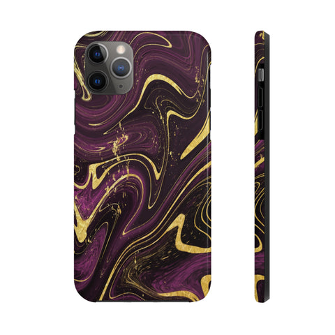 Golden liquid marble - iPhone Tough Cases iPhone 11 Pro Max - phone cases