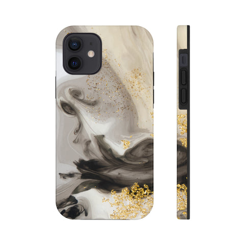 Gold Glitter - iPhone Tough Cases iPhone 12 - phone cases