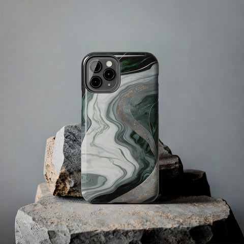 Green Marble - iPhone Tough Cases - phone cases