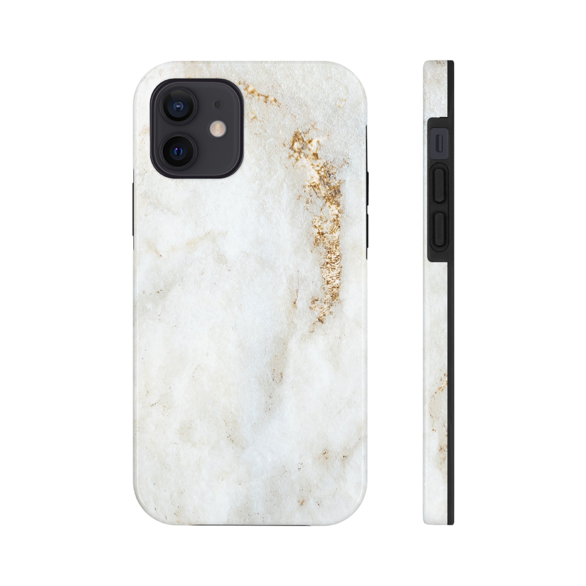 White Golden Marble - iPhone Tough Cases iPhone 12 - phone cases