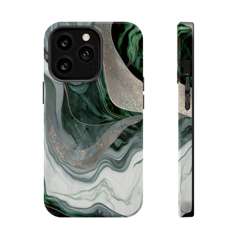 Green Marble - MagSafe Cases iPhone 13 Pro Glossy - phone cases