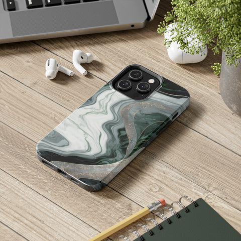 Green Marble - iPhone Tough Cases - phone cases