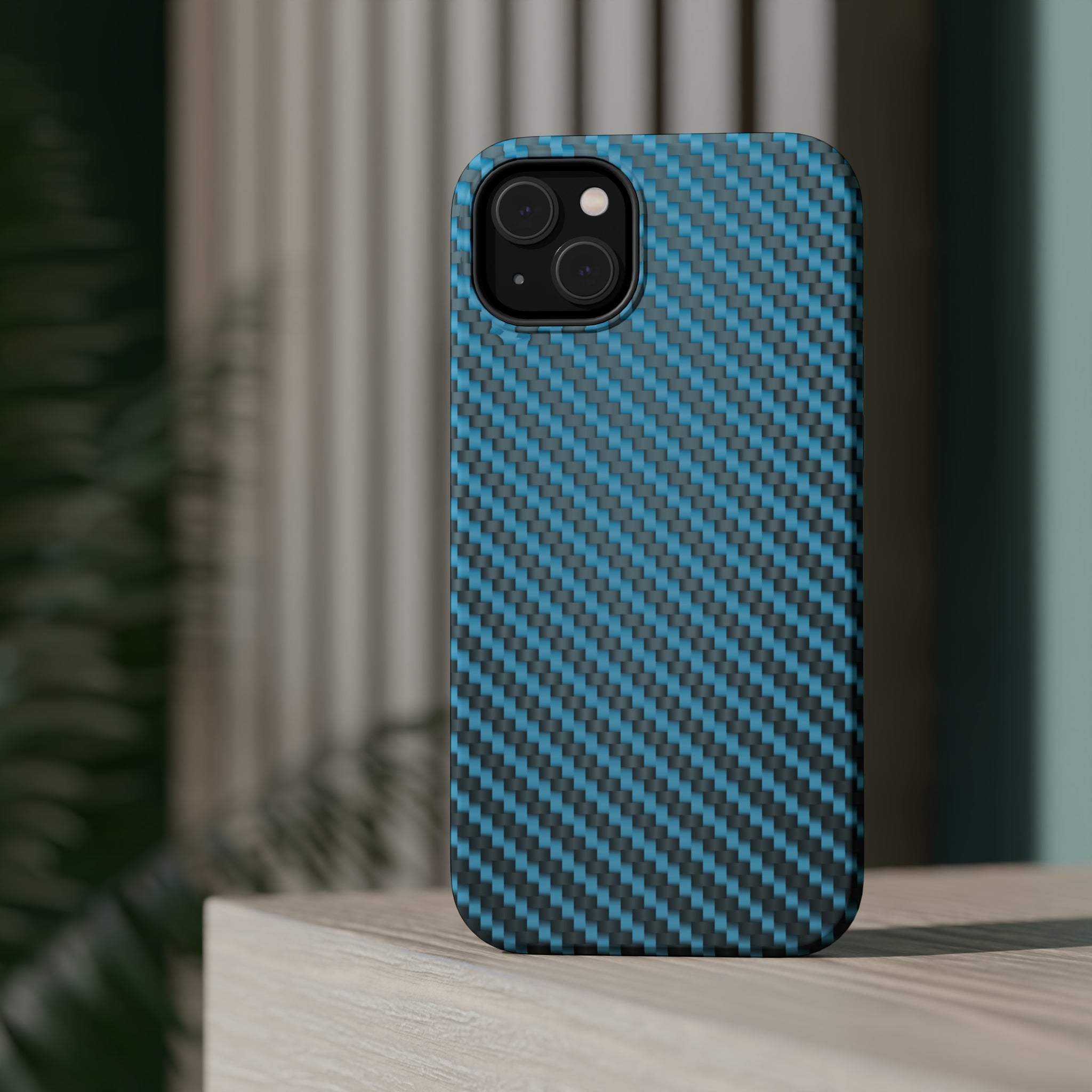 Blue carbon fiber - MagSafe Cases - phone cases