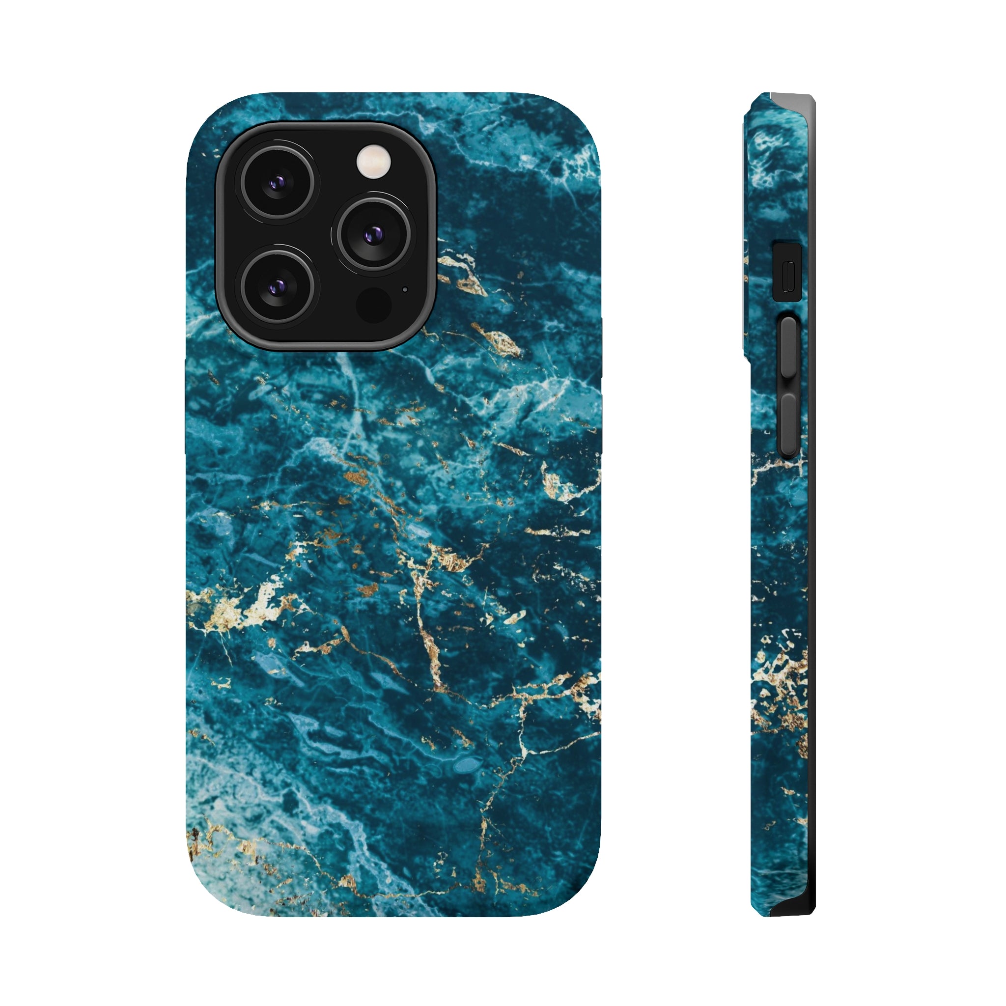 Liquid Blue marble - MagSafe Cases iPhone 14 Pro Matte - phone cases