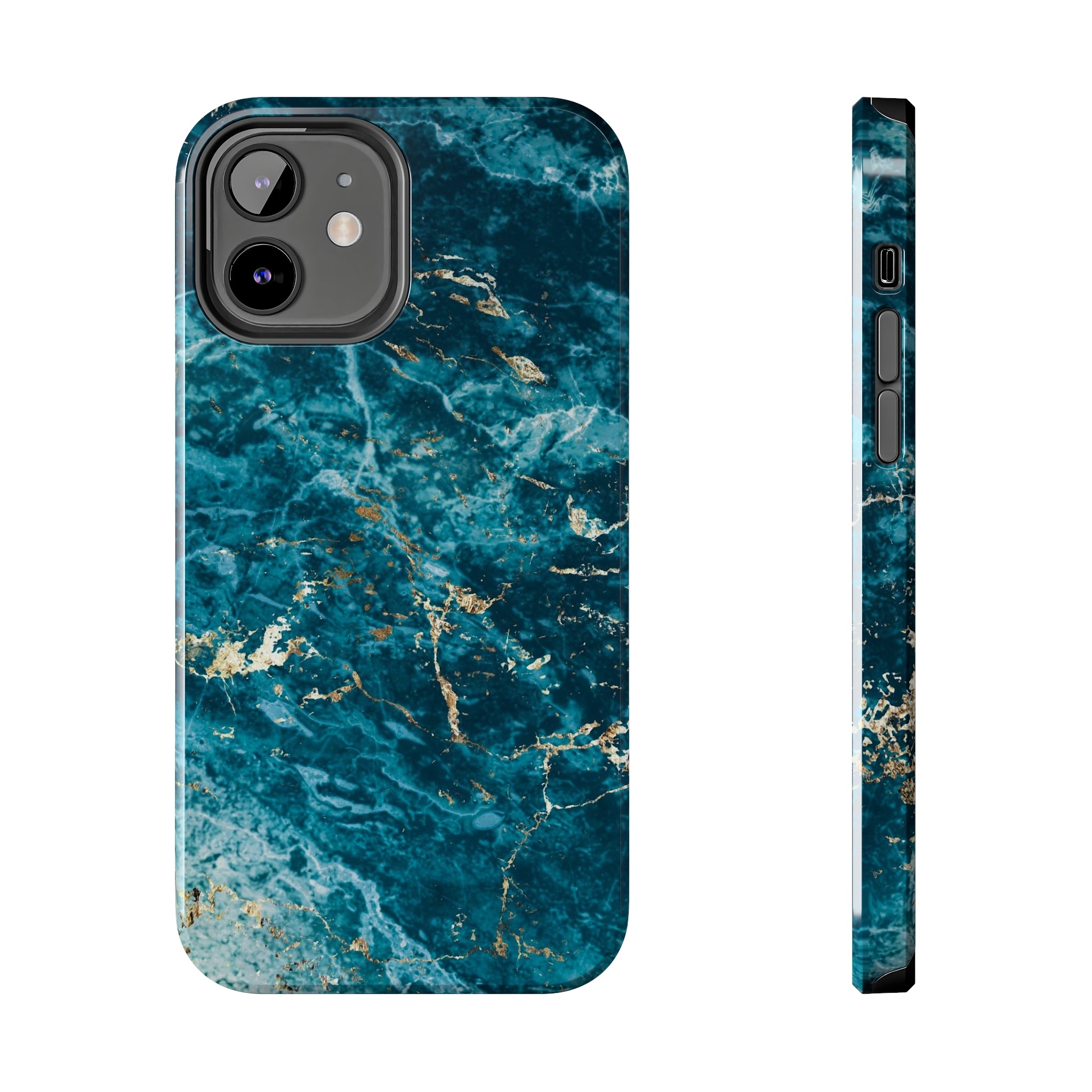 Liquid Blue marble - iPhone Tough Cases iPhone 12 - phone cases