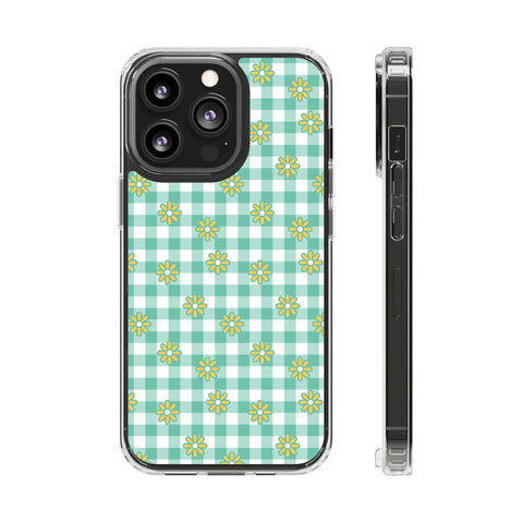 Checkerboard Flower - iPhone Clear Cases iPhone 13 Pro Without gift packaging - phone cases