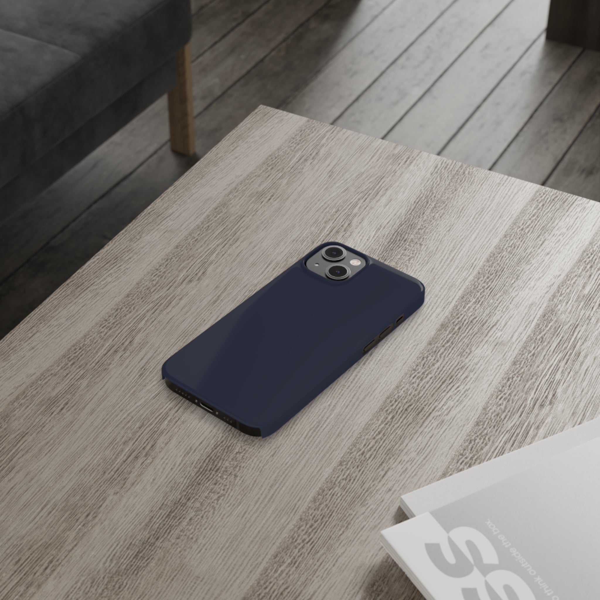 Dark Blue - iPhone Slim Cases - phone cases