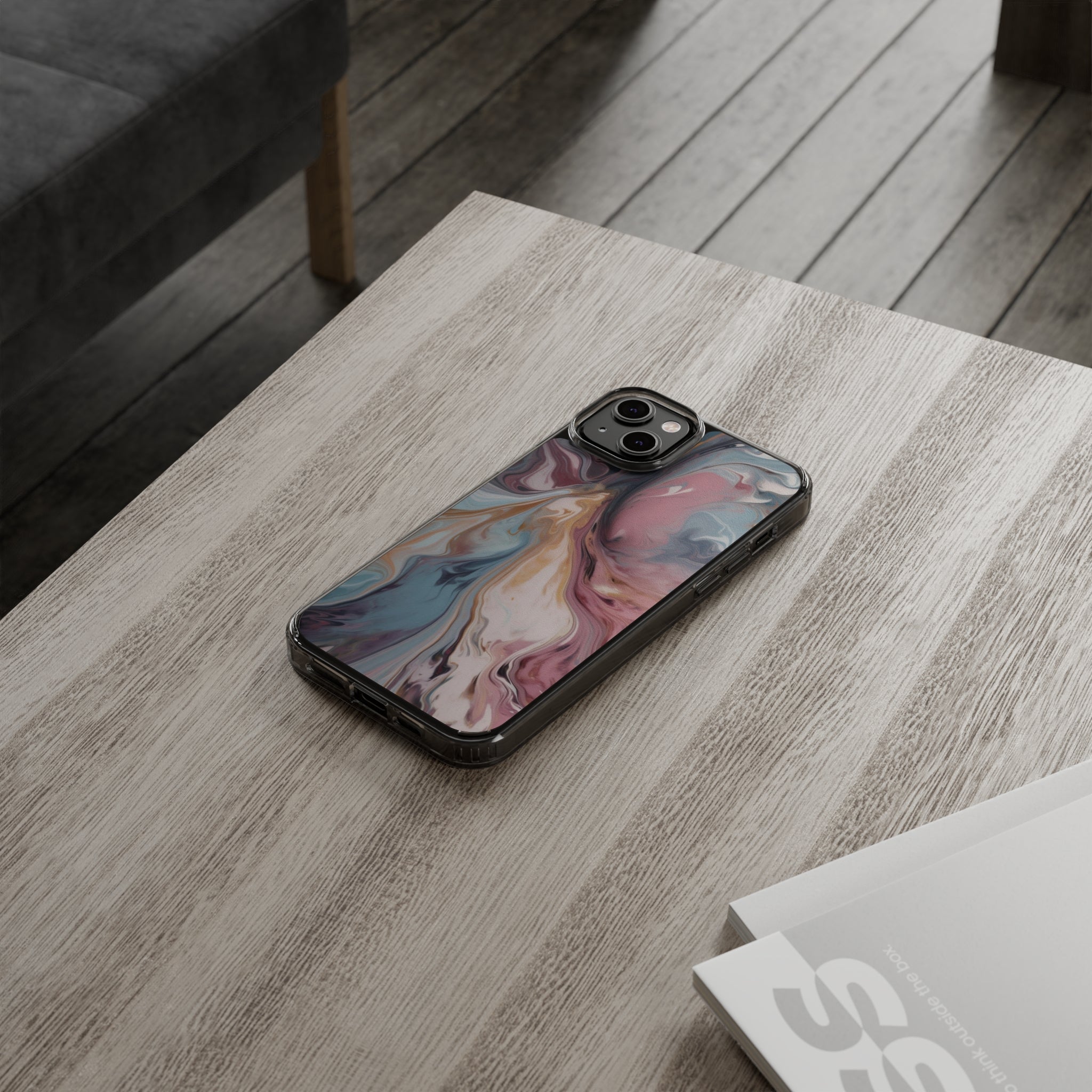 Liquid colored marble - iPhone Clear Cases - phone cases