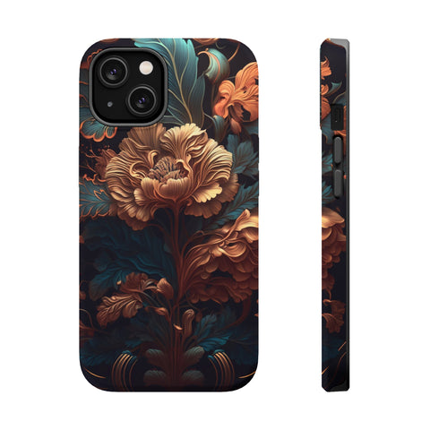 Dark floral - MagSafe Cases iPhone 14 Matte - phone cases