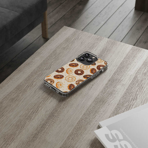 Chocolate Donuts - iPhone Clear Cases - phone cases