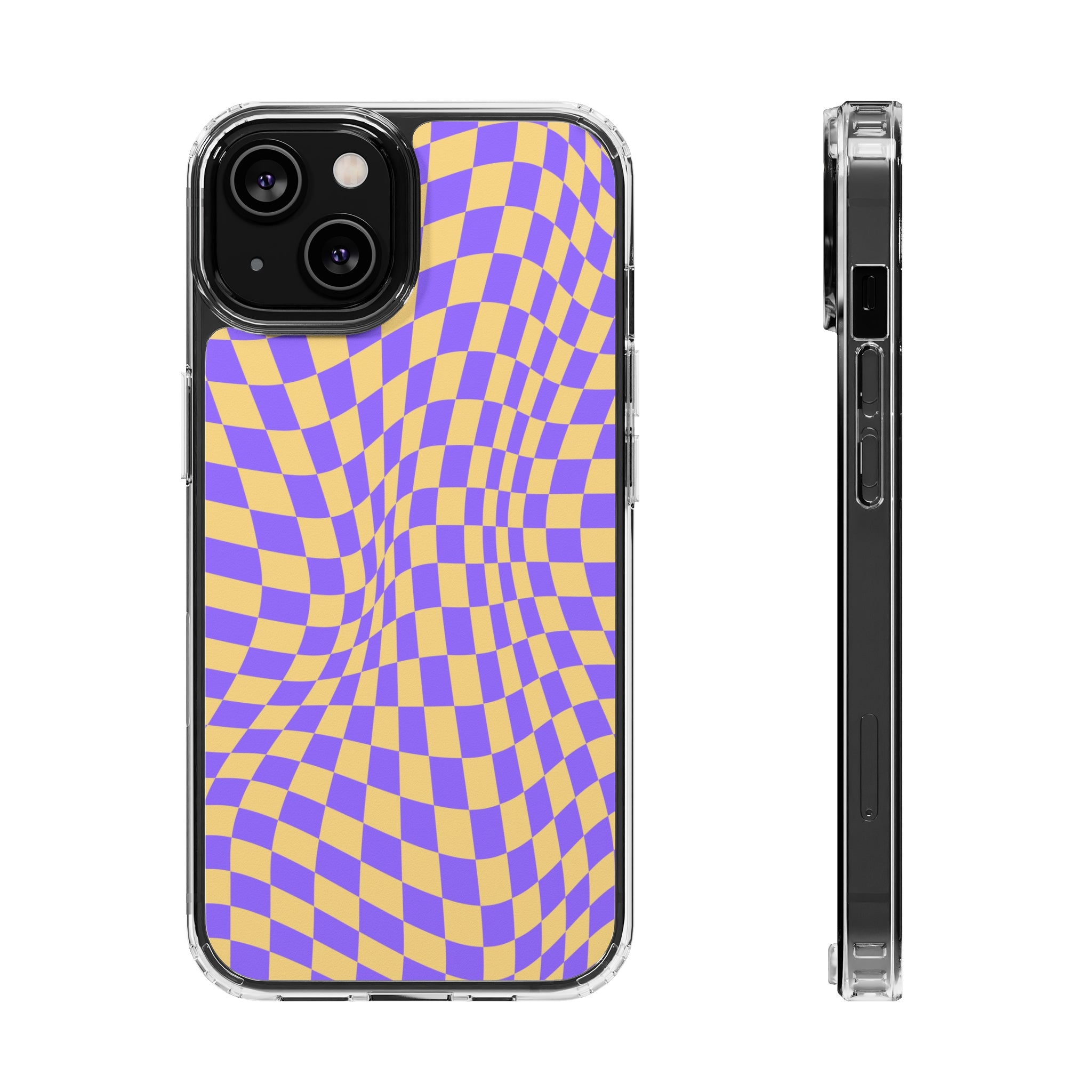 checkerboard - iPhone Clear Cases iPhone 14 Without gift packaging - phone cases