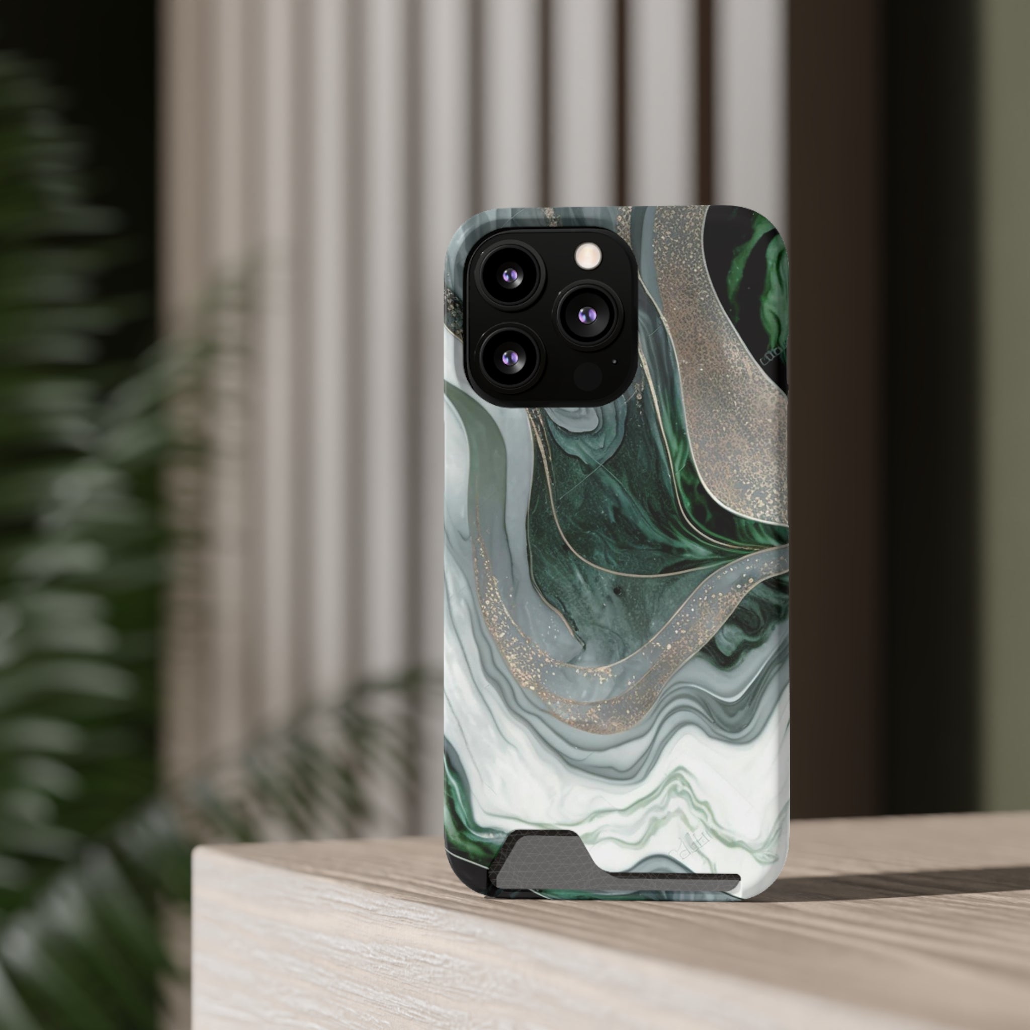 Green Marble - Card Holder Cases - phone cases