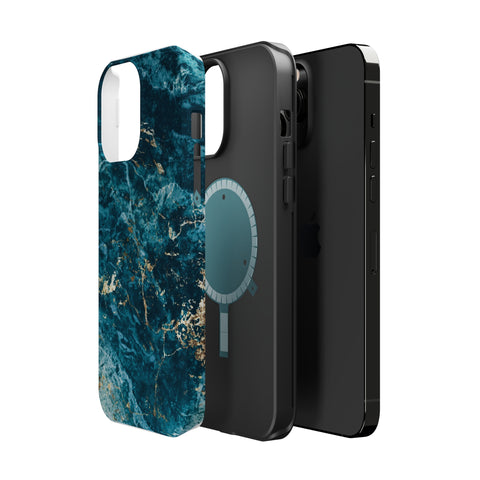 Liquid Blue marble - MagSafe Cases - phone cases