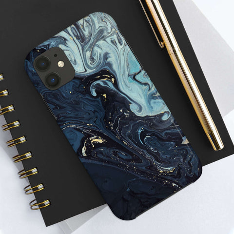 Blue liquid - iPhone Tough Cases - phone cases